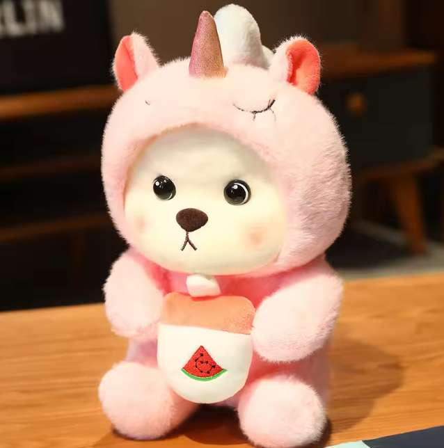 Adorable unicorn teddy bear!