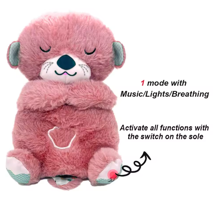 Breathing Bear Baby Soothing Otter Plush