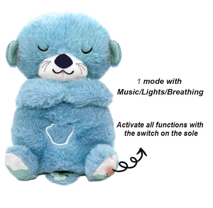 Breathing Bear Baby Soothing Otter Plush