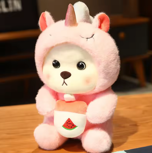 Adorable unicorn teddy bear!